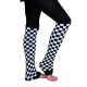 1060B Black & White Checker Legwarmer