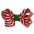 3929S Holiday Stripe Four Way Bow