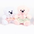 6306PW Dance Bear Pair - Pink and White (Set of 2)