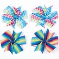 3914 Rainbow Pinwheel Bows (Set of 4)