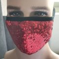 1003Rd Red Sequin Fashion Mask (Set of 3)