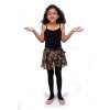 4461 Girls Animal Print Mock Wrap