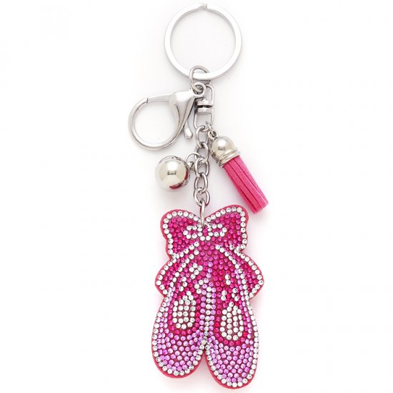 2821 Puffy Ballet Shoe Keychain - Click Image to Close