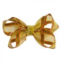 3929G Gold Holiday Four Way Bow