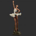 6613B Copper Toned Ballerina (One Arm Up Pose)