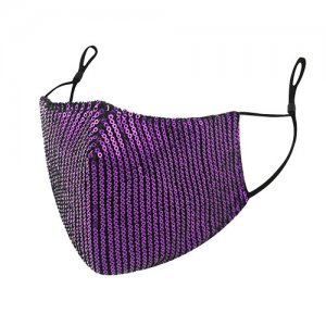 1004Pp Purple Adjustable Fashion Mask (Set of 3)