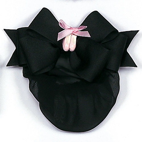 4063 Grosgrain Bow with Shoes Snood - Click Image to Close