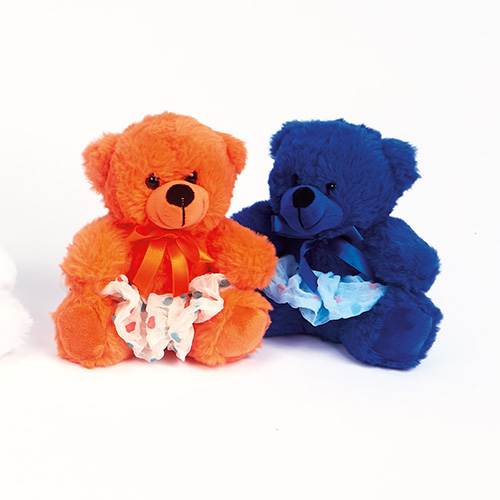 6306OR Dance Bear Pair - Orange and Royal (Set of 2) - Click Image to Close
