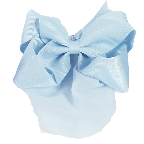 4031 Soft Glitter Bow w Snood - Click Image to Close