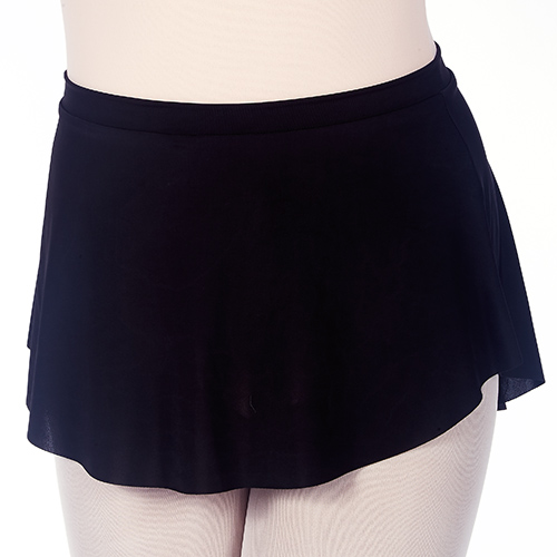 4470Bk Ladies Hi Low Skirt (Black) - Click Image to Close