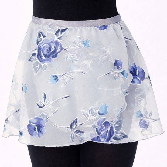4486Gr Ladies 14" Floral Expressions Print Wrap (Grey) - Click Image to Close