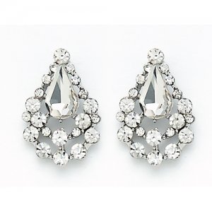 2706 Crystal Teardrop Earrings