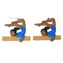6063A Gymnast Ornament (set of 2)