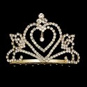 2729G Small Gold Heart Tiara