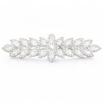 2738 Rhinestone Flower Barrette