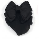 4022 Grosgrain Bow w Snood