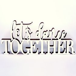 6423 Dance Together Word Block