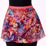 4491FS Ladies 12" Floral Splash Chiffon Wrap