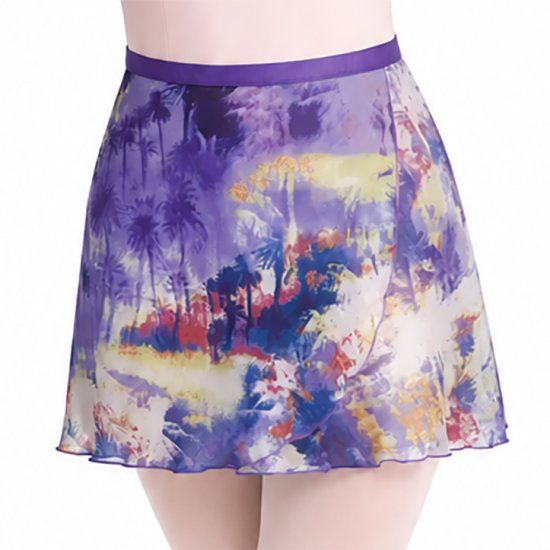 4491As Ladies 12" Assorted Prints Chiffon Wrap - Click Image to Close