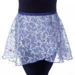 4486Bl Ladies 14" Floral Expressions Print Wrap (Blue)