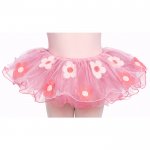 4409Fu Stitched Flower Tutu (Fuchsia)