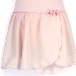 4431Pk Girls Georgette Mock Wrap (Pink)