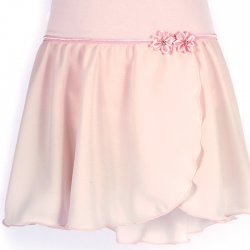 4431Pk Girls Georgette Mock Wrap (Pink)
