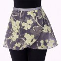4486DG Ladies 14" Floral Expressions Print Wrap (Dark Grey)