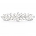 2738 Rhinestone Flower Barrette
