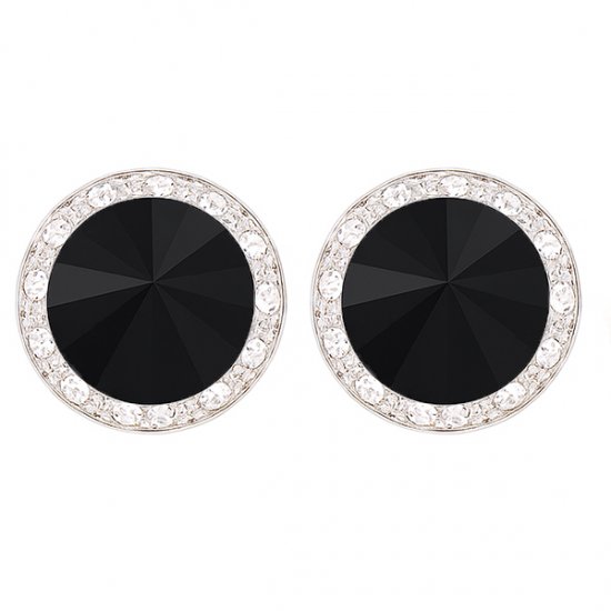 2712Bk 13mm Black Performance Earrings - Click Image to Close