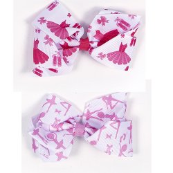 4029 Dance Print Bow (Set of 2)