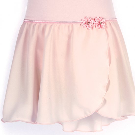4431Pk Girls Georgette Mock Wrap (Pink) - Click Image to Close