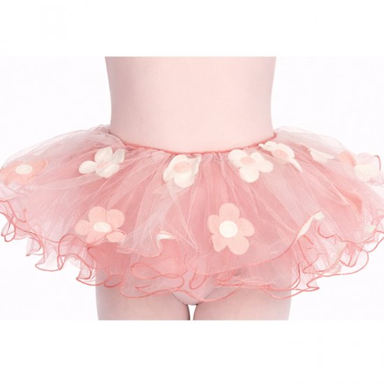 4409Mn Stitched Flower Tutu (Melon) - Click Image to Close