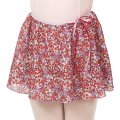 4331DR Girls Red Ditsy Floral Pull On Skirt