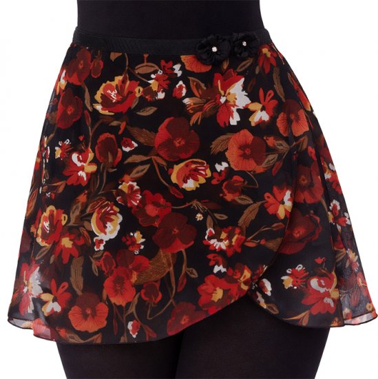 4493PF Ladies 12" Pansy Field Print Wrap - Click Image to Close