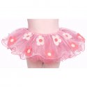 4409Fu Stitched Flower Tutu (Fuchsia)