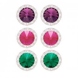 2710C 17mm Clip Performance Earrings (Select Colors)