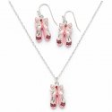 5502 3D Shoe Necklace/Earring Set
