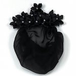 4001Bk Black Star Flower with Snood