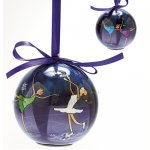 6070S Blinking Skate Ornament (set of 2)