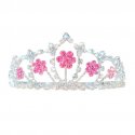 5122 Fuchsia Stone Flower Tiara