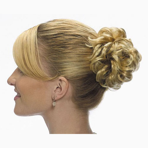 4121 Curly Synthetic Hair Scrunchie - Click Image to Close