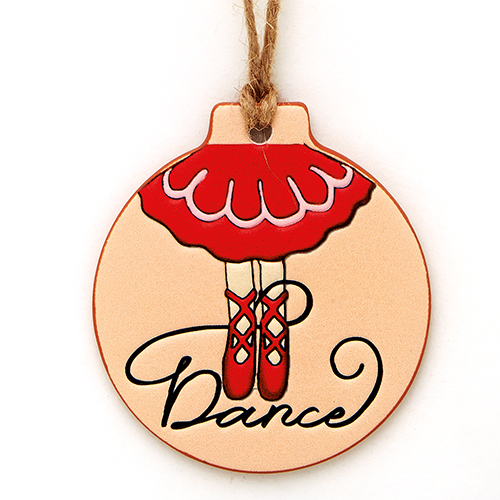 6073 Rosie Toes Dance Ornament (set of 2) - Click Image to Close