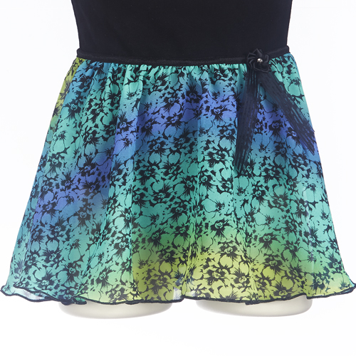 4311BA Girls Blue Rainbow Pull On Skirt - Click Image to Close