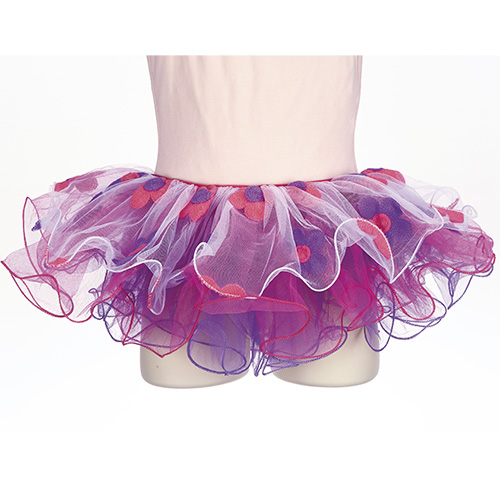 4409HPP Stitched Flower Tutu (Hot Pink/Purple) - Click Image to Close