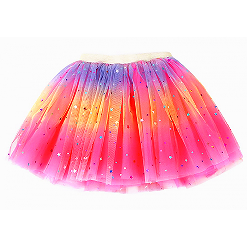 4428FF 3 Layer Star Rainbow Tutu (Fiesta Fun) - Click Image to Close