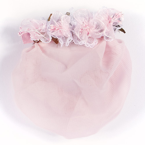 4010 Pink Blossoms Snood - Click Image to Close