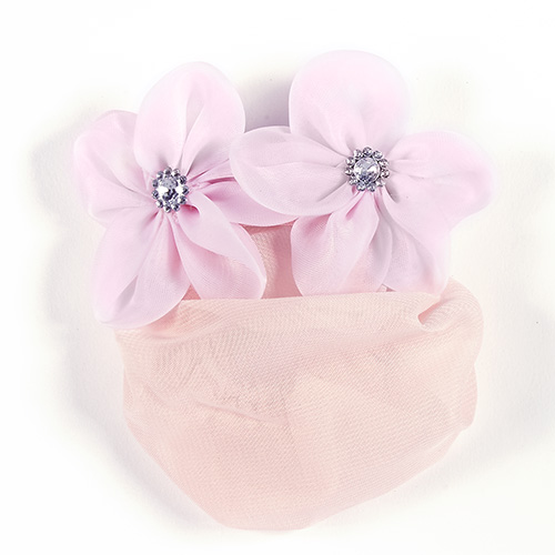 4011 Double Flower Snood - Click Image to Close