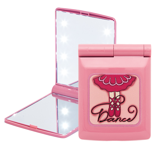 6006 Rosie Toes LED Lighted Mirror Compact - Click Image to Close